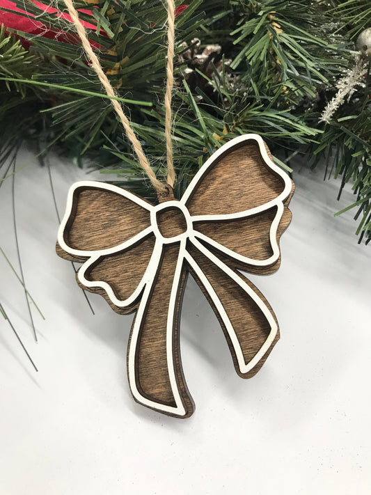 3D gingerbread ornament, wood christmas ornament, gingerbread man, holly leaves, mittens, reindeer, Christmas tree, heart, bell, snowflake