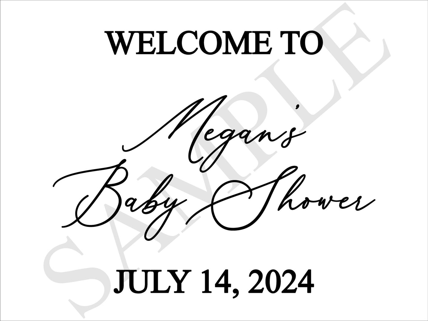 Wood lettering ONLY, DIY baby shower welcome sign for baby shower decor, wooden name sign, date wood signs keepsake heirloom for mom to be