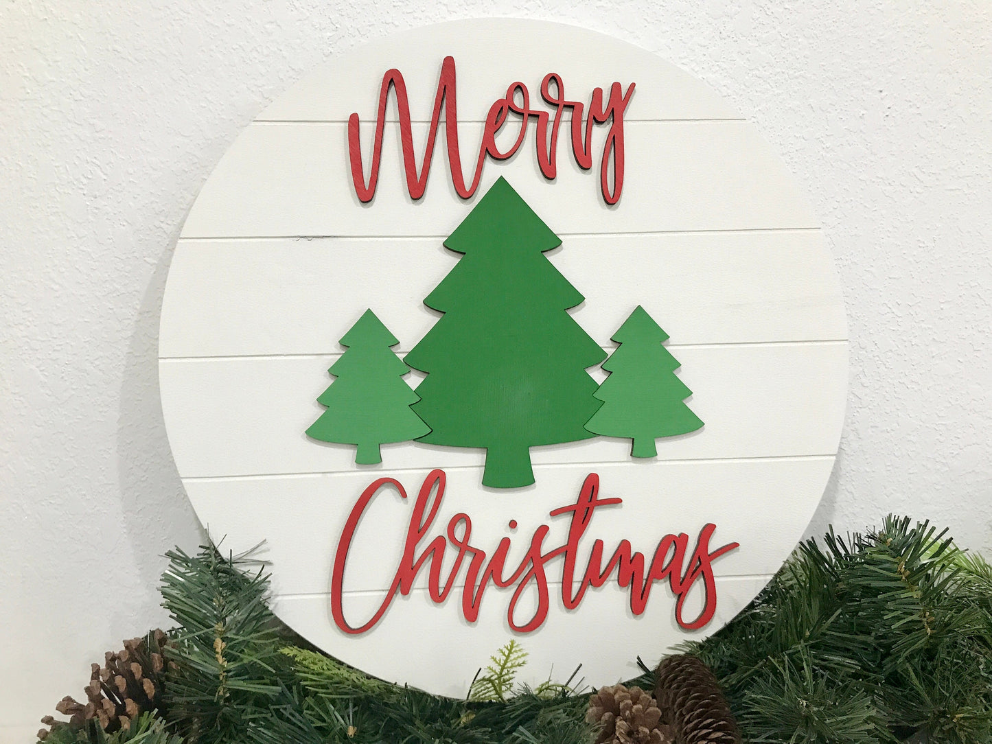 Merry Christmas sign, Christmas decorations, 3D holiday decor, shiplap wood signs, living room wooden sign wall hanging, tree mantel decor