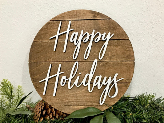 Merry Christmas sign, Christmas decorations, 3D holiday decor, shiplap wood signs, living room wooden sign wall hanging, rustic mantel decor