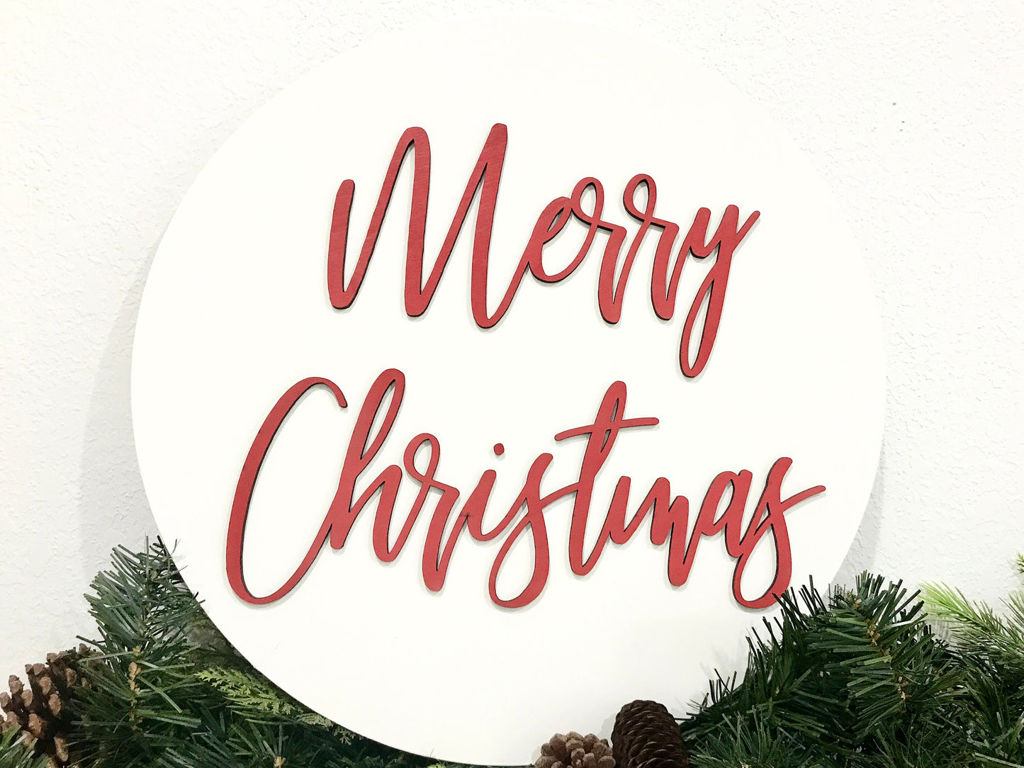 Merry Christmas sign, Christmas decorations, 3D holiday decor, shiplap wood signs, living room wooden sign wall hanging, white mantel decor
