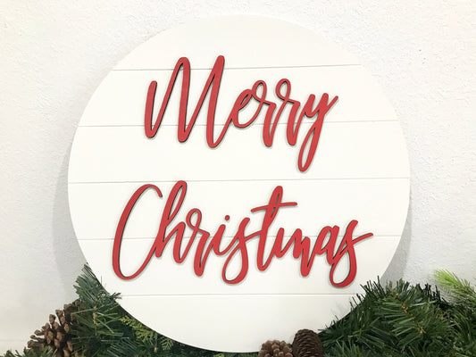 Merry Christmas sign, Christmas decorations, 3D holiday decor, shiplap wood signs, living room wooden sign wall hanging, white mantel decor