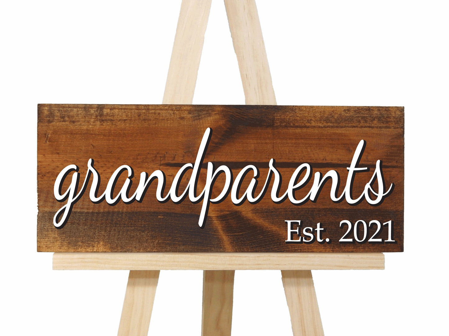 3D New grandparents gift, wood signs, established date grandpa gift, rustic home decor for nana and papa, Mother's Day gifts for Grandma