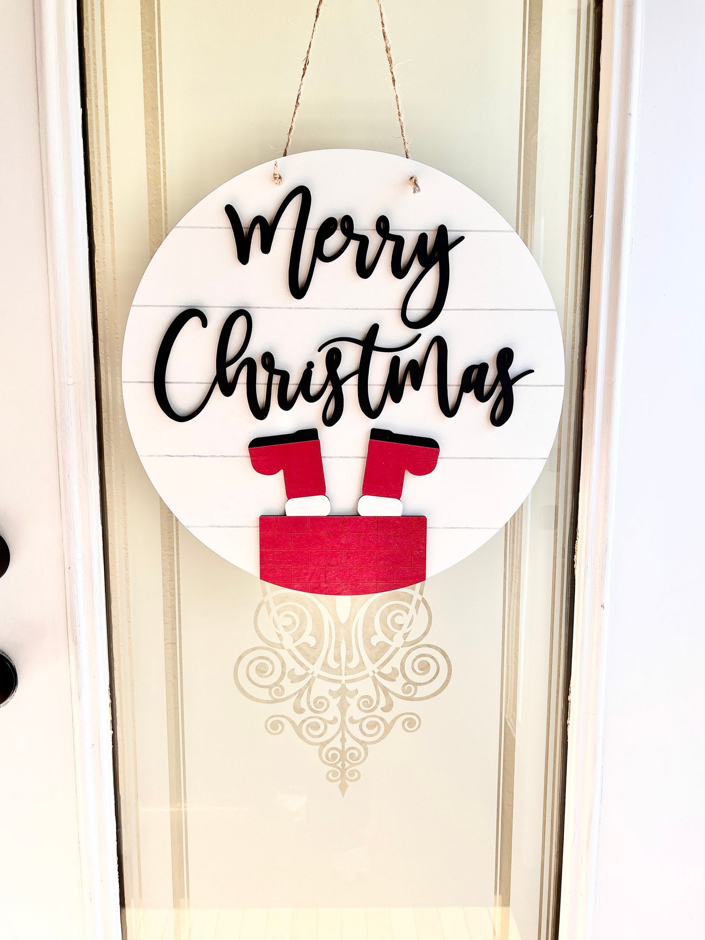Merry Christmas sign, Christmas decorations, 3D holiday decor, shiplap wood signs, living room wooden sign wall hanging, santa mantel decor