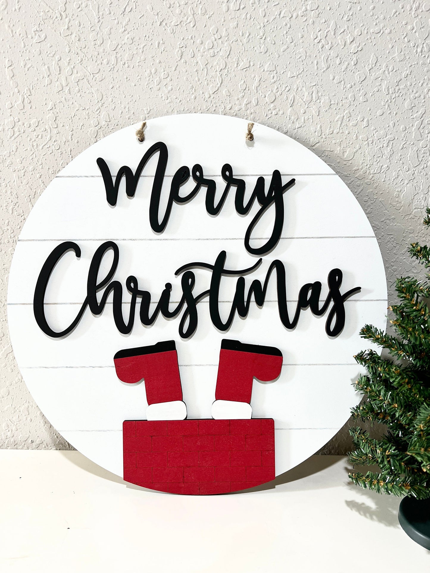 Merry Christmas sign, Christmas decorations, 3D holiday decor, shiplap wood signs, living room wooden sign wall hanging, santa mantel decor