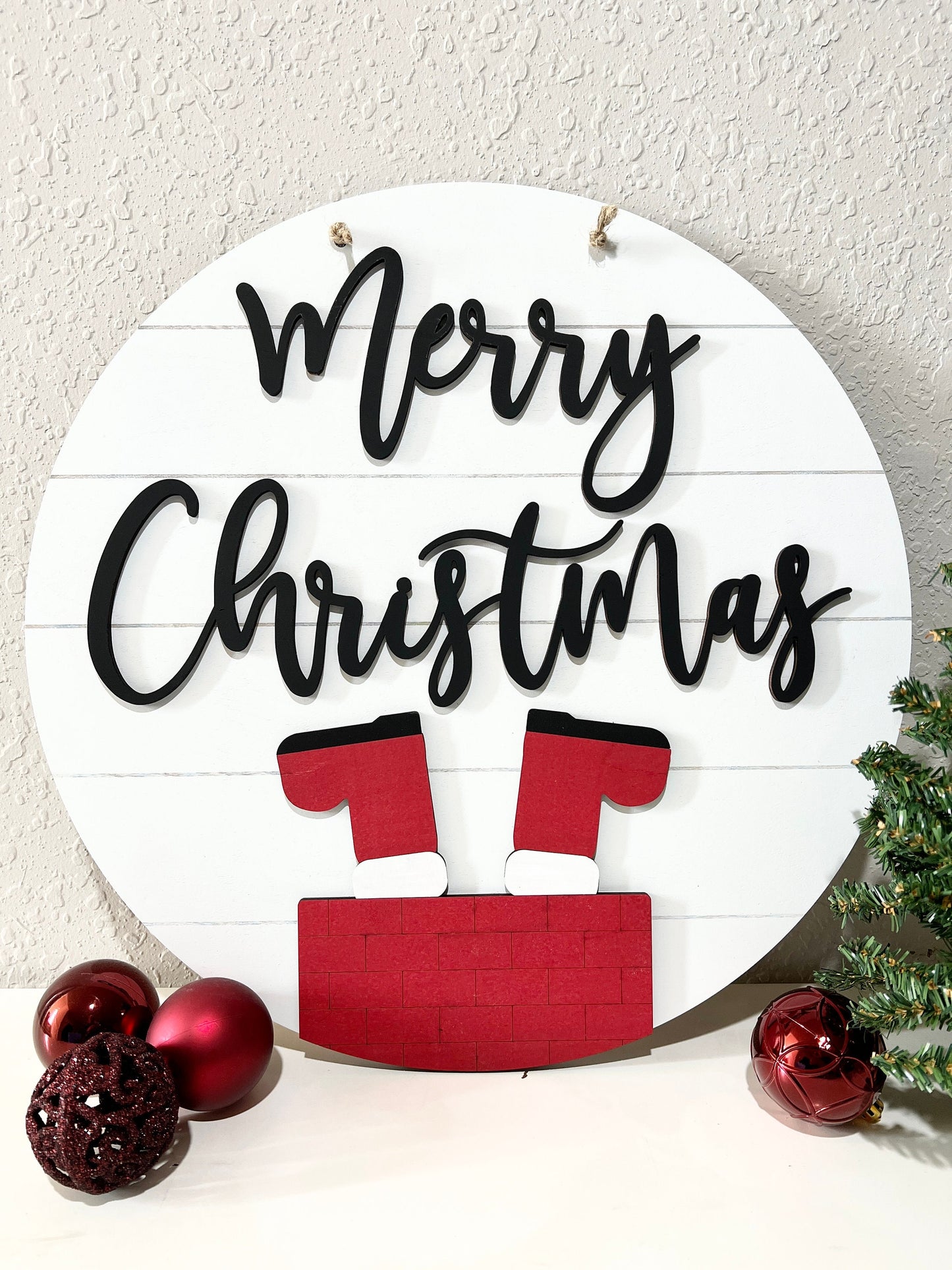 Merry Christmas sign, Christmas decorations, 3D holiday decor, shiplap wood signs, living room wooden sign wall hanging, santa mantel decor