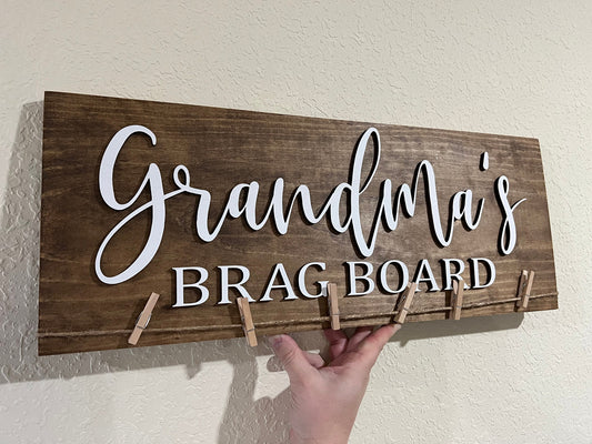 Grandma's Brag Board Sign