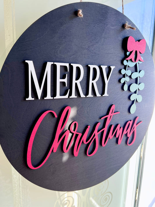 Merry Christmas sign, Christmas decorations, 3D holiday decor, wood signs, living room wooden sign wall hanging, black mantel decor
