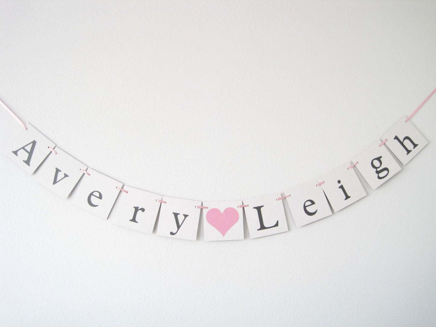personalized baby name banner - baby shower decor