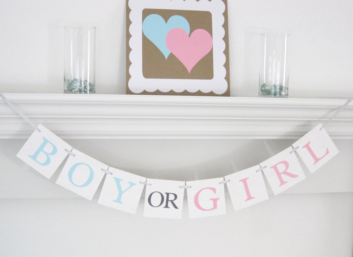 boy or girl banner - baby shower decorations