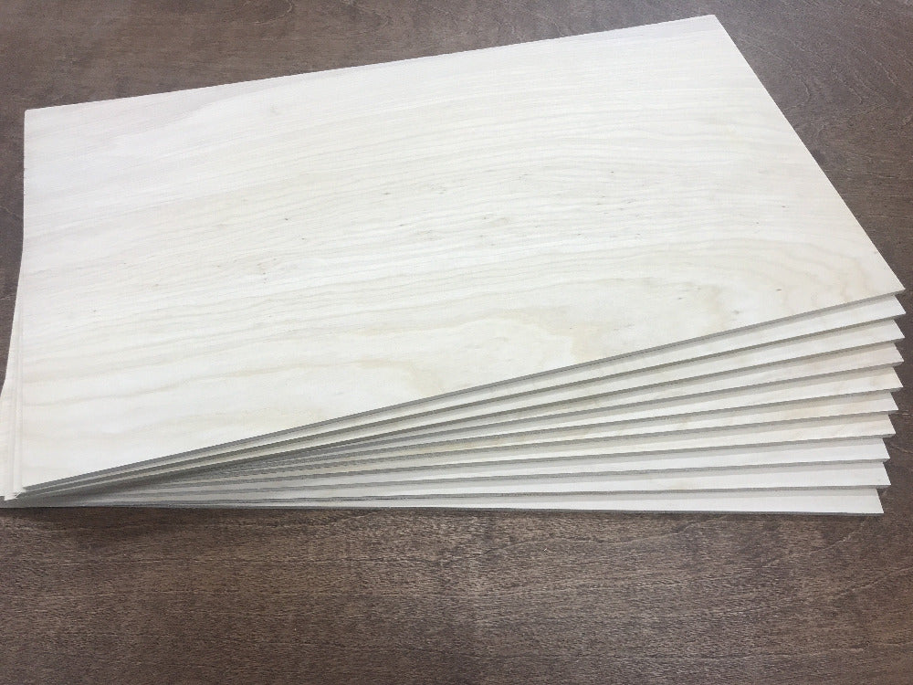 1/4" plywood sheets glowforge size