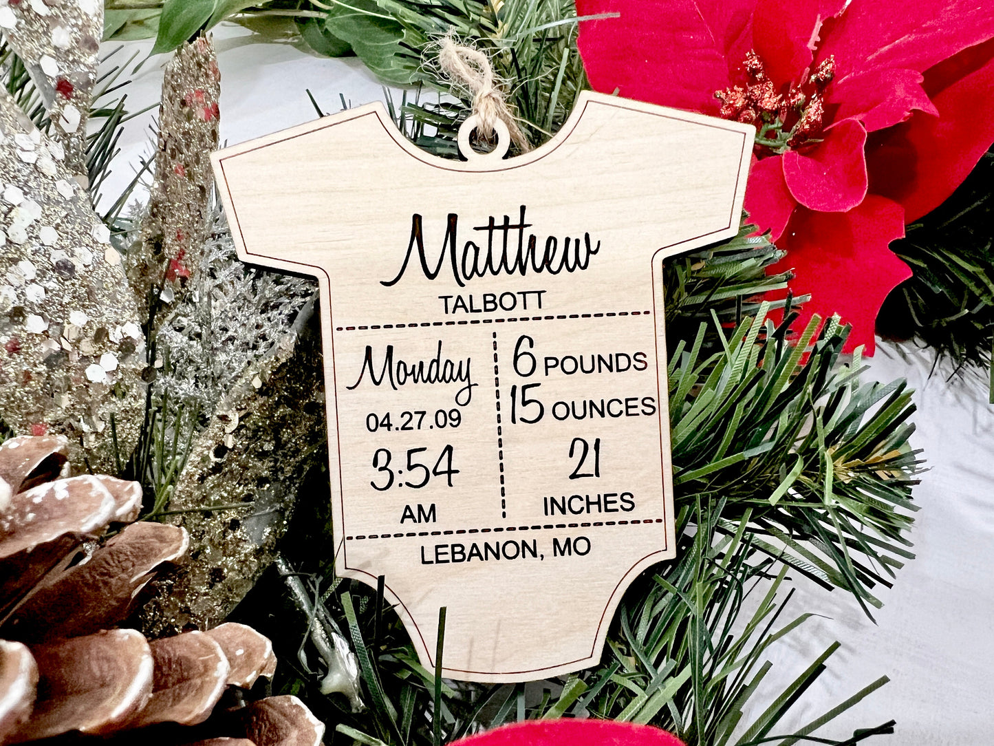 custom baby ornament