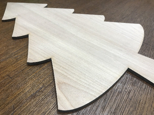 christmas tree wood blanks - DIY holiday decor ideas