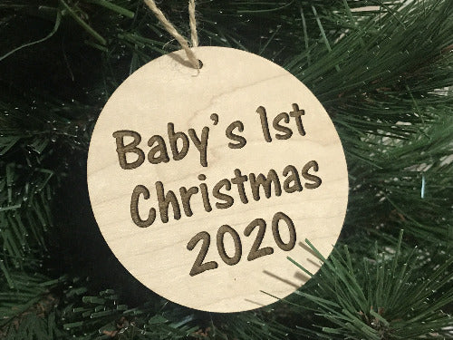 babys first christmas ornament