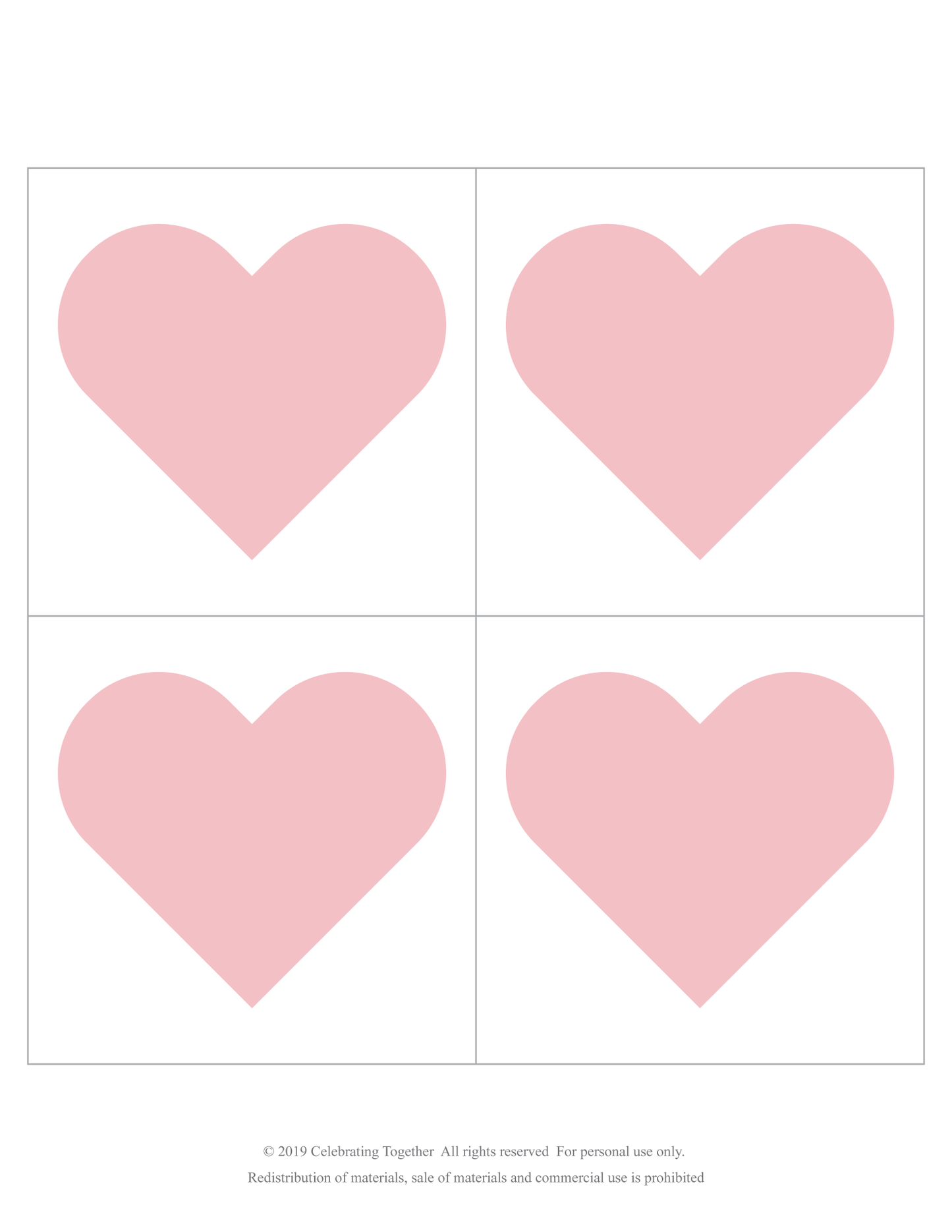 baby pink hearts for printable baby shower banner - Celebrating Together