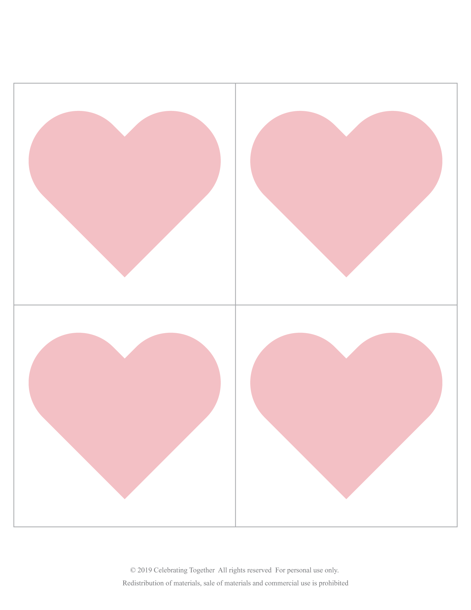 baby pink hearts for printable baby shower banner - Celebrating Together