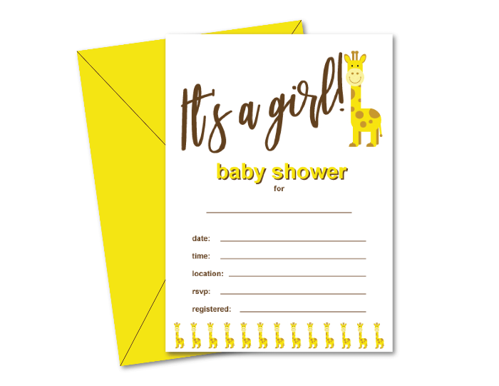 diy safari baby shower invitations - Celebrating Together