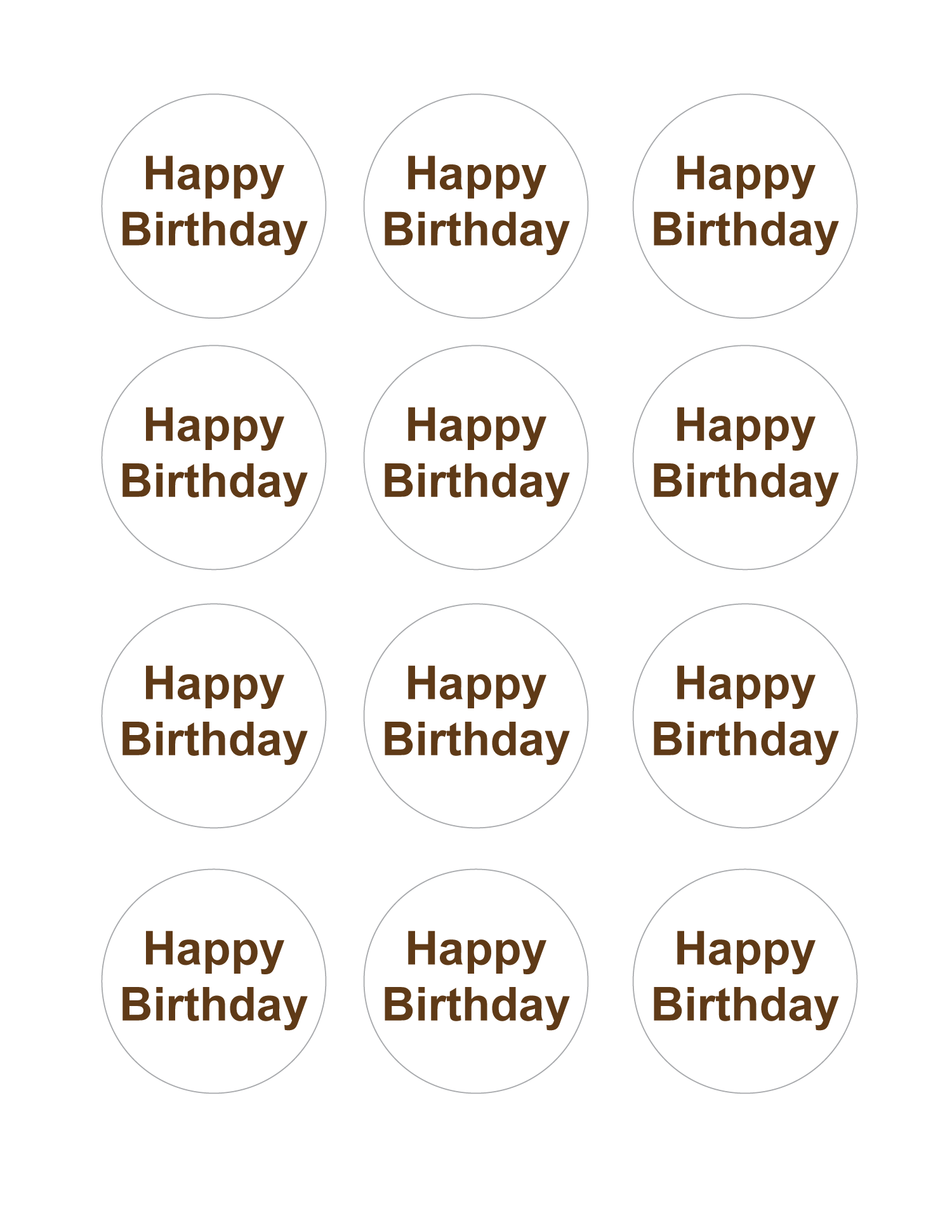 safari diy happy birthday cupcake toppers - Celebrating Together