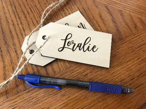 wood christmas gift tags