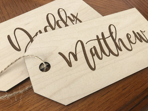 stocking name tags