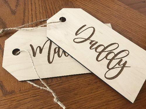 personalized name gift tags