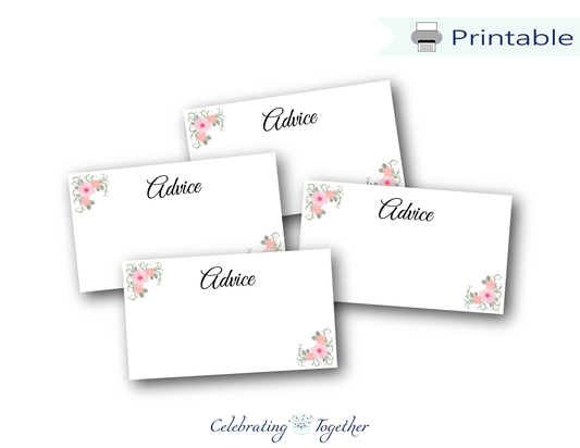 Printable Advice For The Mommy To Be Sign and Advice Cards