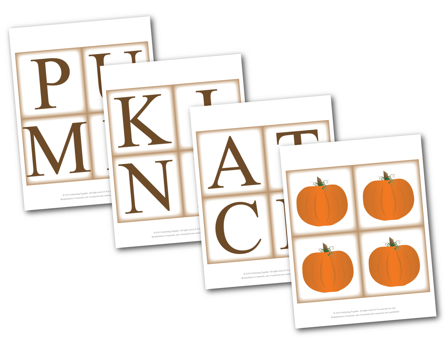 printable banner template - rustic pumpkin patch banner - Celebrating Together