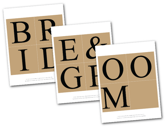 rustic diy bride and groom banner for wedding head table decor - Celebrating Together