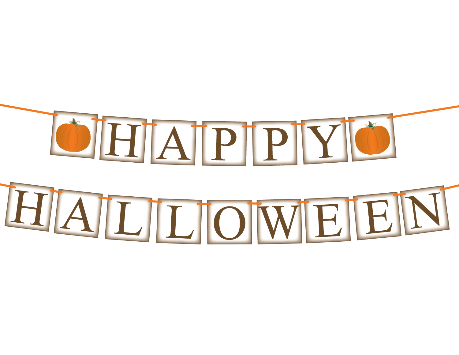 DIY happy halloween banner - Celebrating Together