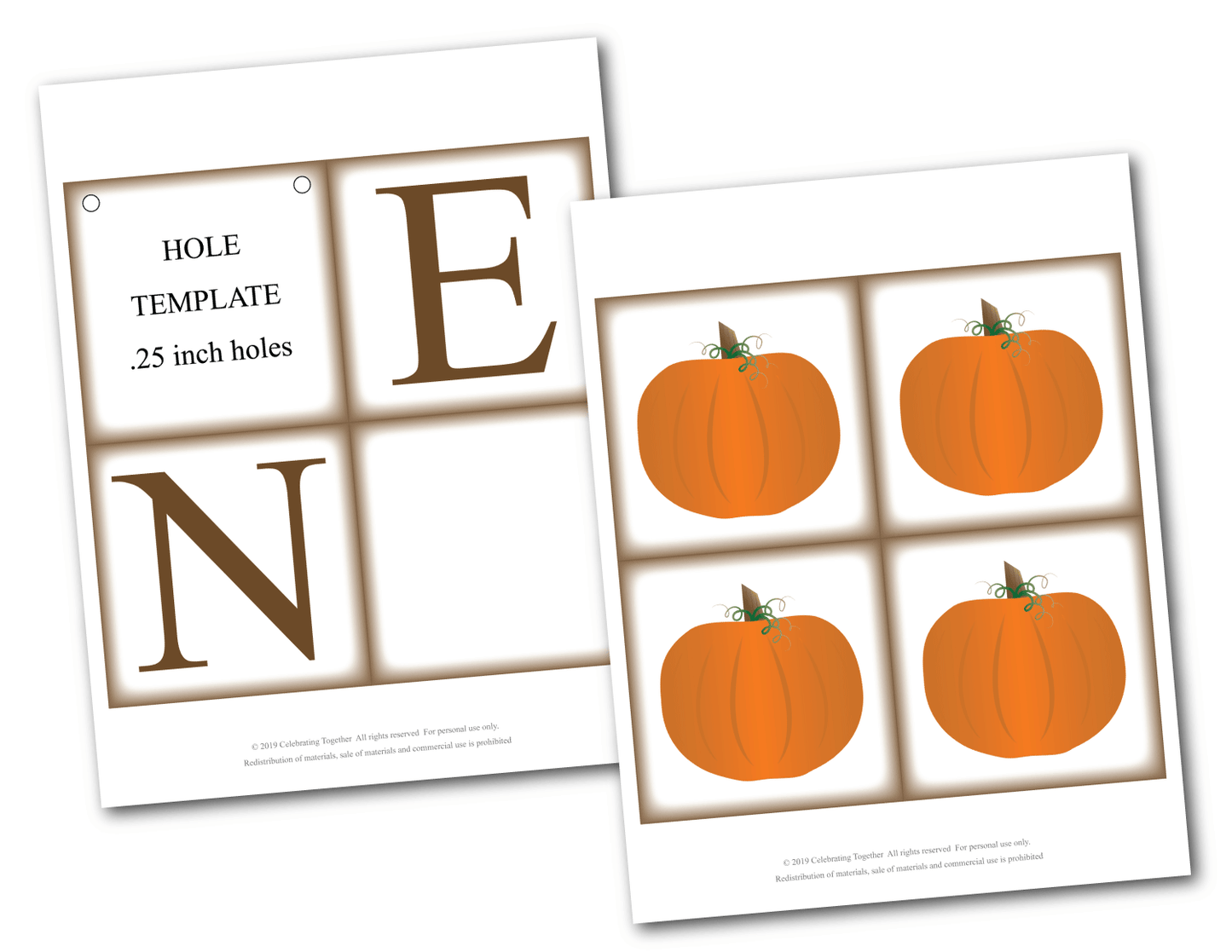 diy rustic happy halloween banner with pumpkin - Celebrating Together