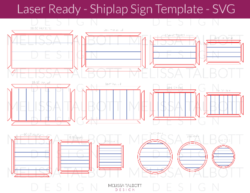 sign making template for lser cutter - glowforge ready files - Melissa Talbott