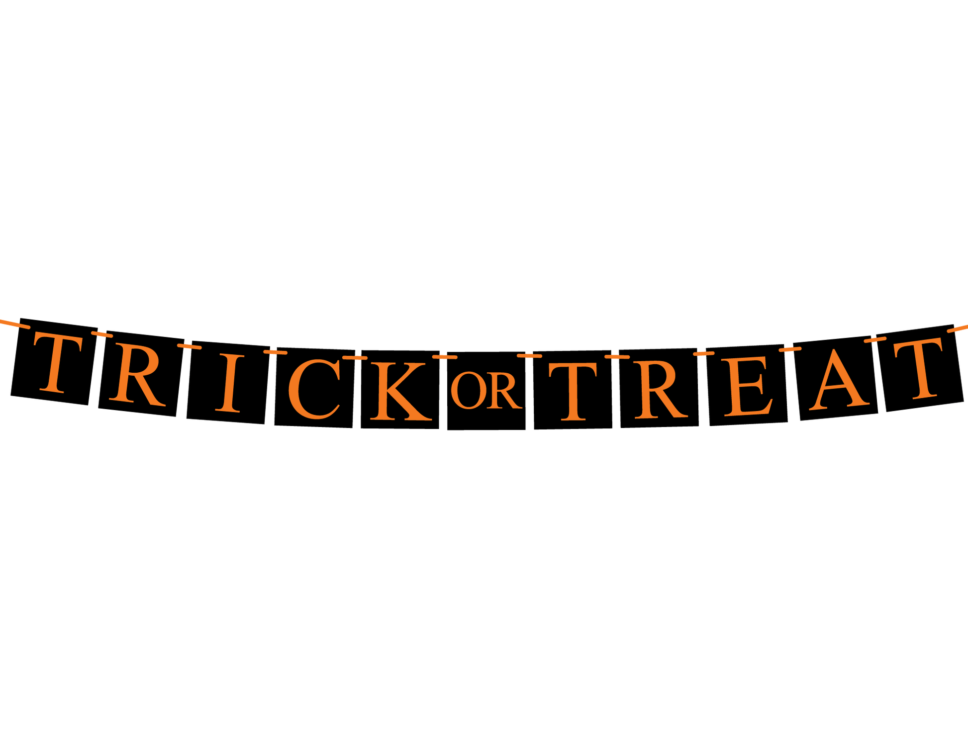 DIY Halloween Trick or Treat Banner - Celebrating Together