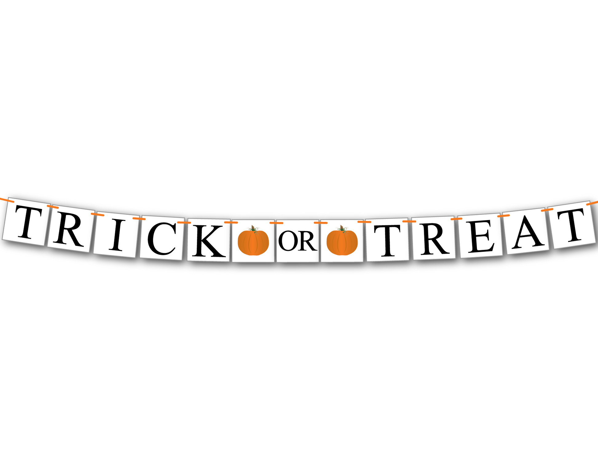 DIY trick or treat banner - Celebrating Together
