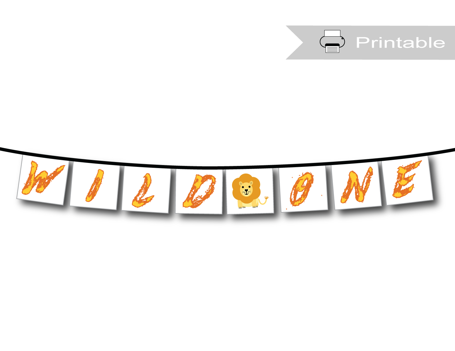 wild one lion birthday banner - Celebrating Together