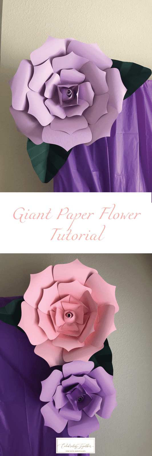Assemble Flower Petals For Giant Paper Flowers For Your Wedding Or Baby Shower