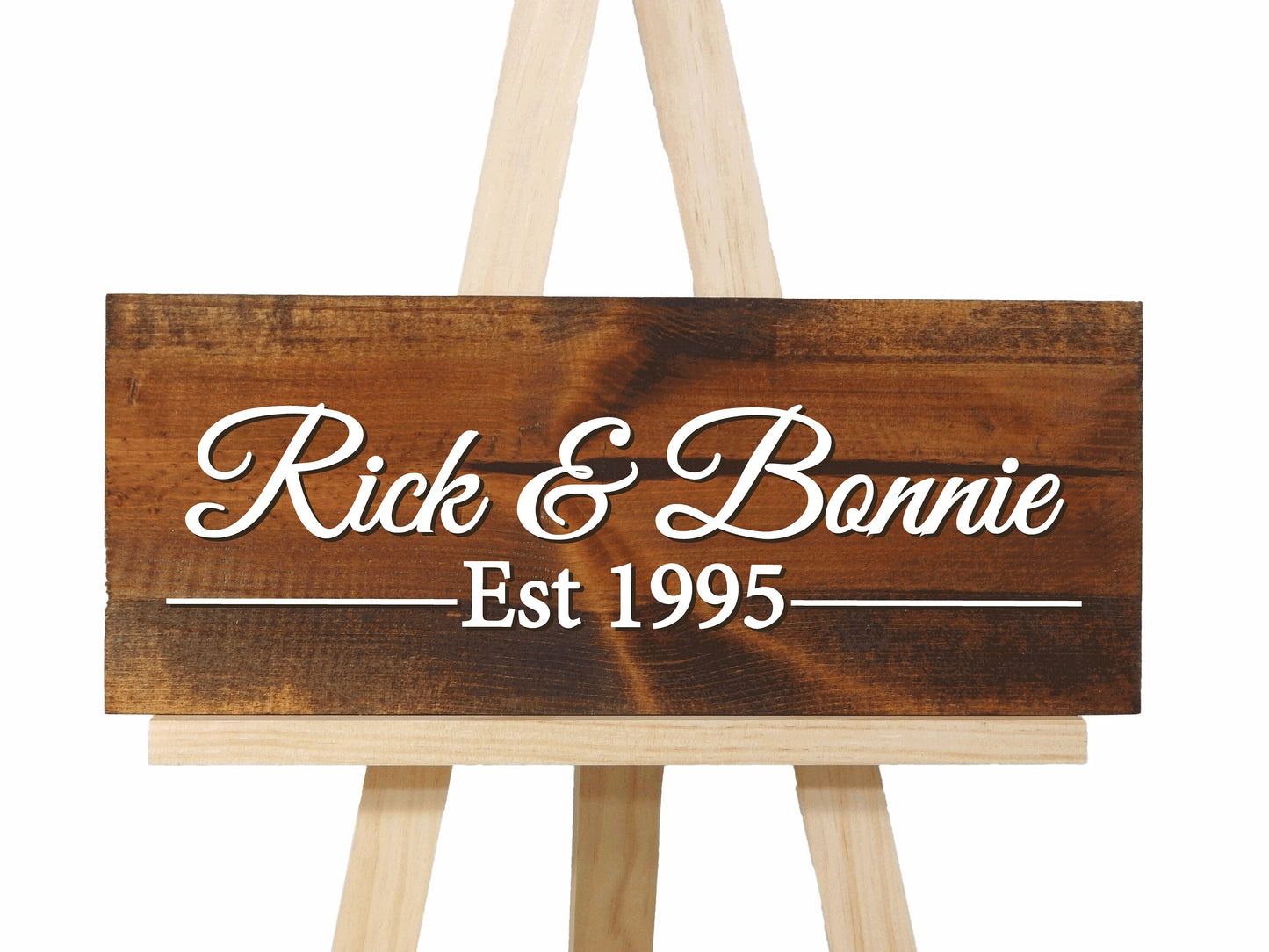 Custom Business Name Sign With Established Date