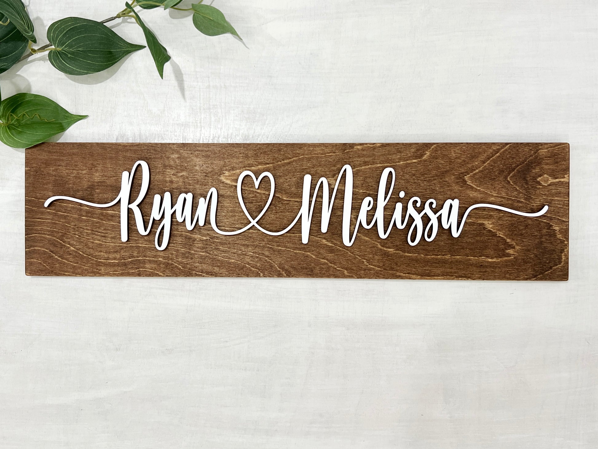 Custom name sign - wedding gift idea
