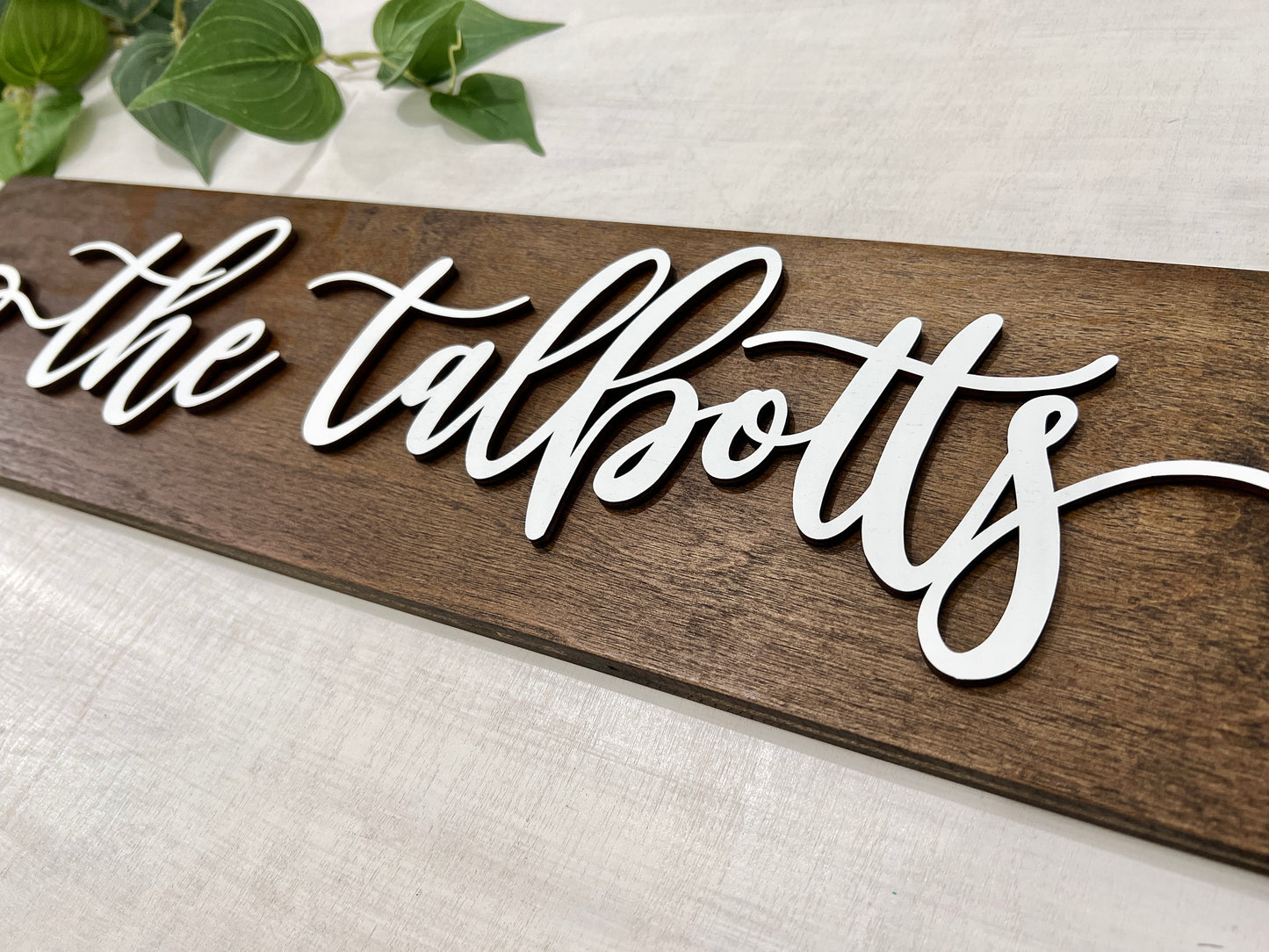 Personalized Family Name Sign - with or without date