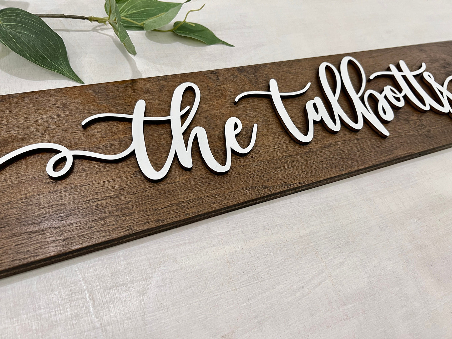 Personalized Family Name Sign - with or without date