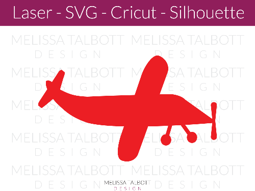 airplane cut file for Cricut - plane for svg Glowforge laser - Melissa Talbott
