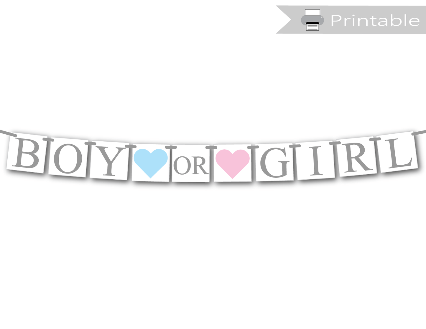 printable boy or girl banner - Celebrating Together