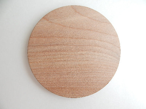 10" laser cut wood circles - 