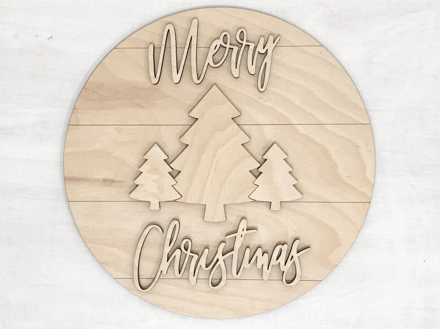 merry christmas sign paint kit - evergreen tree paint party kits - diy holiday decorations - Celebrating Together