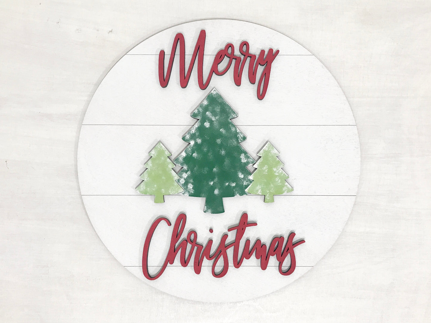 merry christmas sign paint kit - evergreen tree paint party kits - diy holiday decorations - Celebrating Together