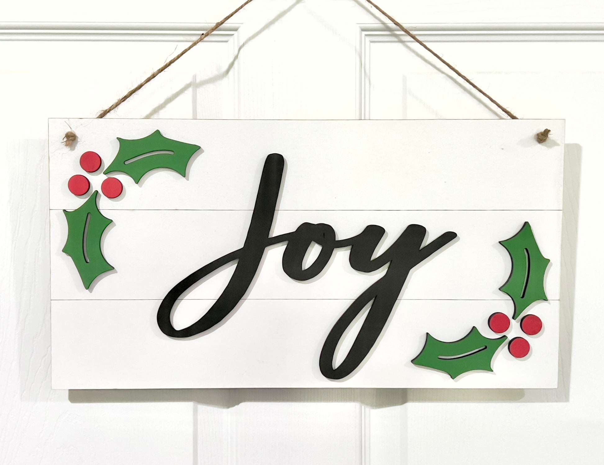 Shiplap Christmas sign - joy sign - Celebrating Together