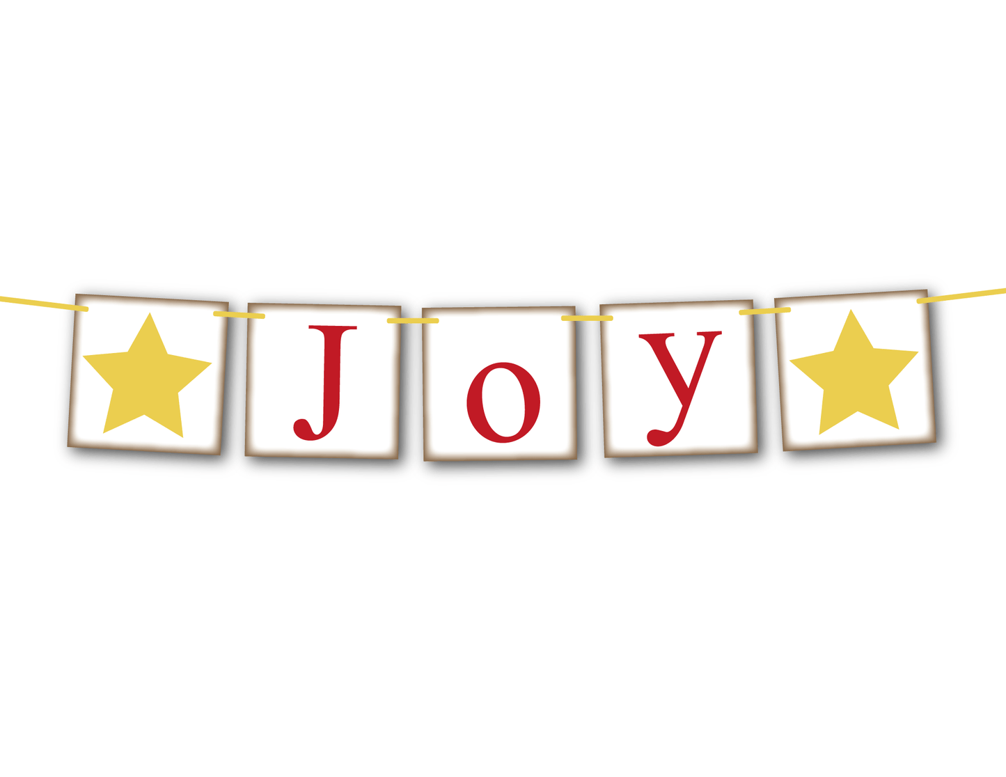 printable joy banner - DIY Christmas decor - Celebrating Together