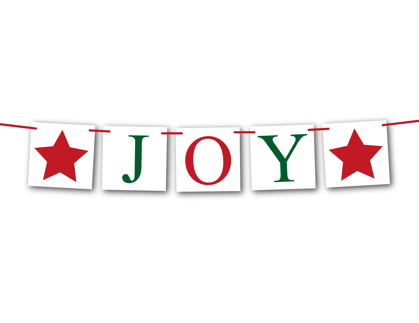 DIY joy banner - festive Christmas banner - Celebrating Together