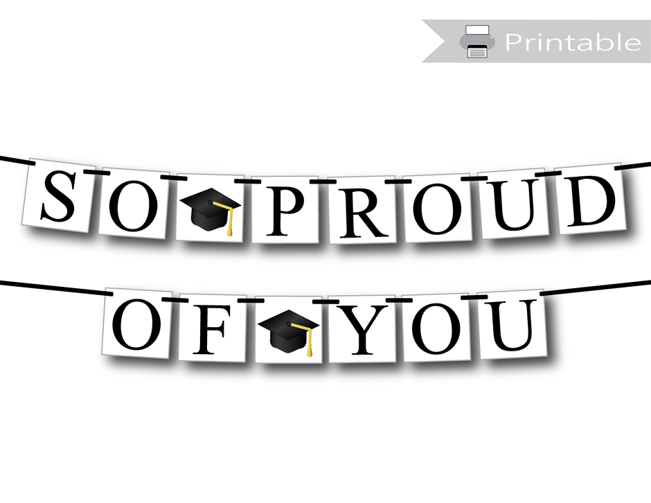 Printable Graduation Banners DIY Graduation Party Decorations