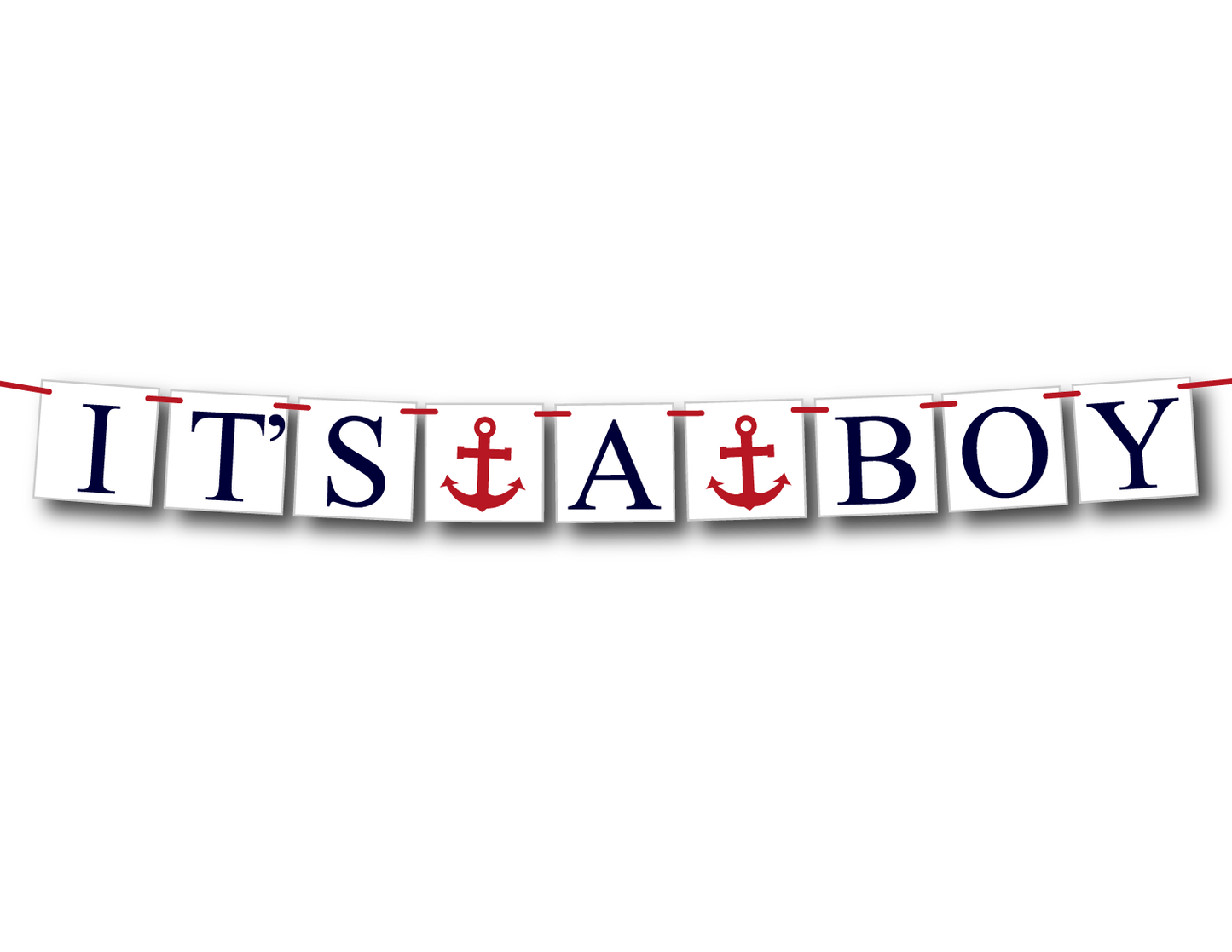 nautical it's a boy banner - Celebrating Together