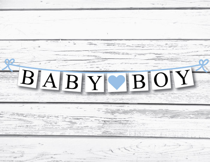 Baby boy banner - Celebrating Together